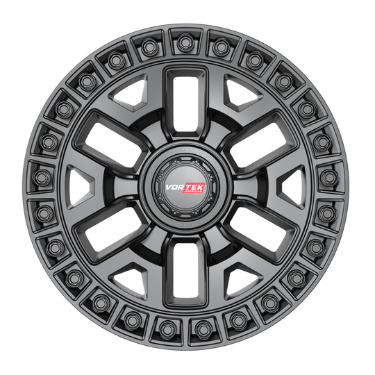 70420955712MB - Vortek VRD-704 20X9.5 6X139.7 / 6X135 12mm Matte Black - Vortek Wheels Canada