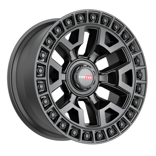 70420955712MB - Vortek VRD-704 20X9.5 6X139.7 / 6X135 12mm Matte Black - Vortek Wheels Canada