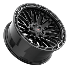 Charger l'image dans la galerie, 502221043-18BDCTR - Vortek VRP-502 22X10 5X139.7 / 5X127 -18mm Black Diamond Cut Ring W/ Dark Tint - Vortek Wheels Canada