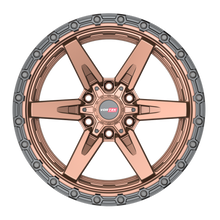 Charger l'image dans la galerie, 602209570MBR - Vortek VRT-602 20X9 6X139.7 / 6X135 0mm Matte Bronze Black Bead Ring - Vortek Wheels Canada