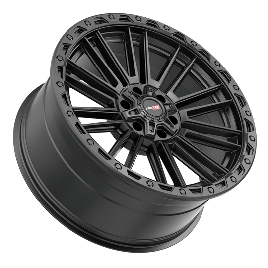 604209544-18MB - Vortek VRT-604 20X9.5 5X139.7 / 5X150 -18mm Matte Black - Vortek Wheels Canada