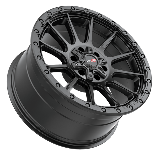 606209570MB - Vortek VRT-606 20X9 6X135 / 6X139.7 0mm Matte Black - Vortek Wheels Canada