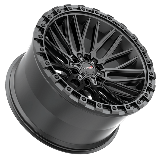 608201257-44MB - Vortek VRT-608 20X12 6X135 / 6X139.7 -44mm Matte Black - Vortek Wheels Canada