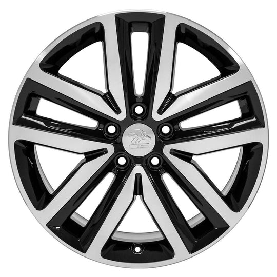 VW27-18075-5112-51MB - OE Wheels Replica VW27 18X7.5 5X112 ET51mm Gloss Black Machined - OE Wheels Wheels Canada