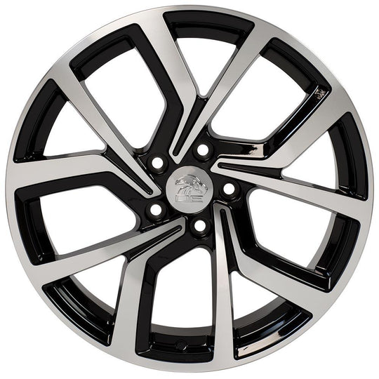 VW29-18080-5112-42MB - OE Wheels Replica VW29 18X8 5X112 42MM Black Machined - OE Wheels Replica Wheels Canada