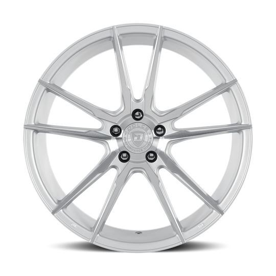 VAIN-98545GSF - Dolce Performance Vain 19X8.5 5X120 ET 28mm Gloss Silver Machined Face - Dolce Performance Wheels Canada