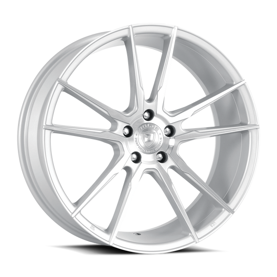 VAIN-98545GSF - Dolce Performance Vain 19X8.5 5X120 ET 28mm Gloss Silver Machined Face - Dolce Performance Wheels Canada