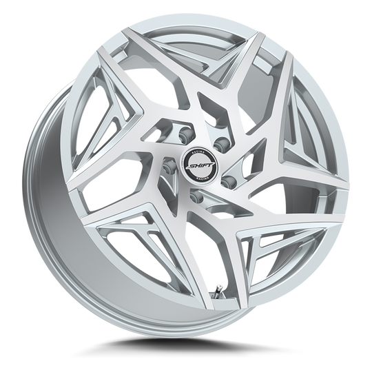 H3688551435SM - Shift H36 Valve 18X8.5 5X114.3 35mm Silver Machined - Shift Wheels Canada