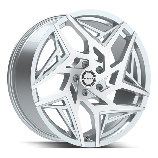 H3688551435SM - Shift H36 Valve 18X8.5 5X114.3 35mm Silver Machined - Shift Wheels Canada