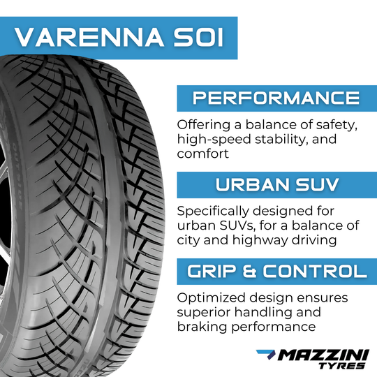 MZ2255519VA 225/55R19 Mazzini Varenna S01 99V Mazzini Tires Canada