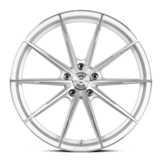 VELOCE-88554GSF - Dolce Performance Veloce 18X8.5 5X114.3 ET 35mm Gloss Silver Machined Face - Dolce Performance Wheels Canada