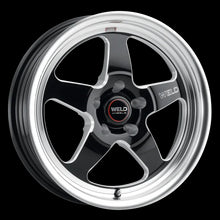 Load image into Gallery viewer, S15580045P40 - Weld Street Performance Ventura Drag 18X10 5X112 ET 40mm Gloss Black Milled - Weld Street Performance Wheels Canada