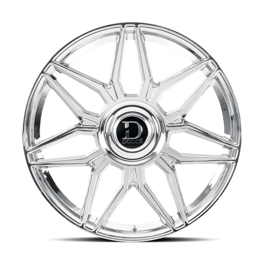 VERONA-241000C25 - Dolce Luxury Verona 24X10 Blank ET 25mm Chrome - Dolce Luxury Wheels Canada