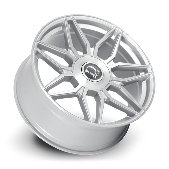 VERONA-229500GSBF - Dolce Luxury Verona 22X9.5 Blank ET 35mm Gloss Sliver Brush Face - Dolce Luxury Wheels Canada