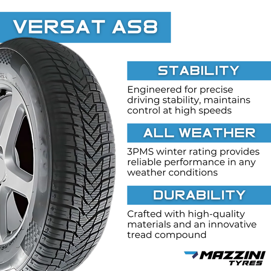 MZ2355517AW 235/55R17XL Mazzini Versat-AS8 103W Mazzini Tires Canada