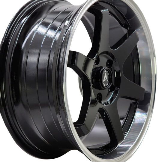 B212-1995-16-109 - Armed Street Veteran 19X9.5 5X114.3 ET 35mm Gloss Black Machined - Armed Street Wheels Canada
