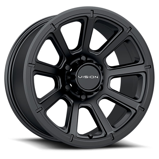353VTH4565MB0 - Vision 353 Turbine 14X5.5 5X114.3 0mm Matte Black - Vision Wheels Canada
