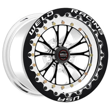 Load image into Gallery viewer, 794B510214F - Weld Racing Vitesse Beadlock 15X10 5X114.3 ET 51mm Black Center - Polished Shell - Weld Racing Wheels Canada