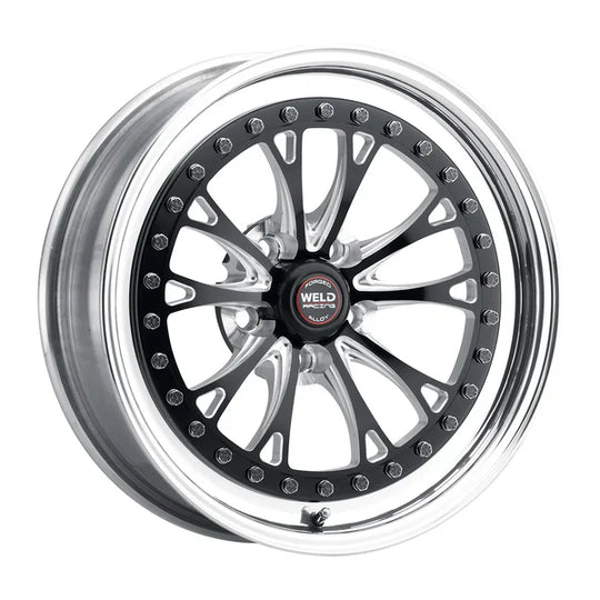 794B-58210 - Weld Racing Vitesse 15X8 5X114.3 ET 25mm Black Center - Polished Shell - Weld Racing Wheels Canada