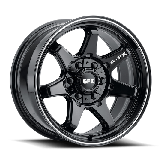 T32 790-6009-18 GBM - G-FX Series TR32 17X9 6X135 / 6X139.7 ET 18mm Gloss Black Milled - G-FX Series Wheels Canada