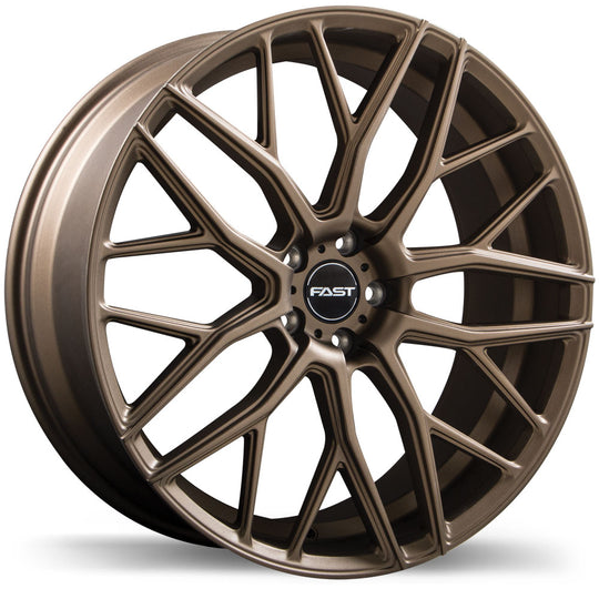 F263-1985-65ZT+40E726 - Fast Wheels Vybz 19X8.5 5X114.3 40mm Textured Bronze - Fast Wheels Wheels Canada