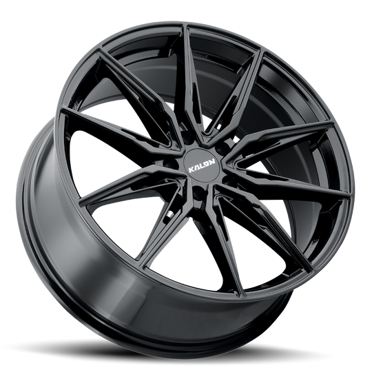 102A-2085F35 - Kalon Cypher 20X8.5 5X114.3 ET 35mm Gloss Black - Kalon Wheels Canada
