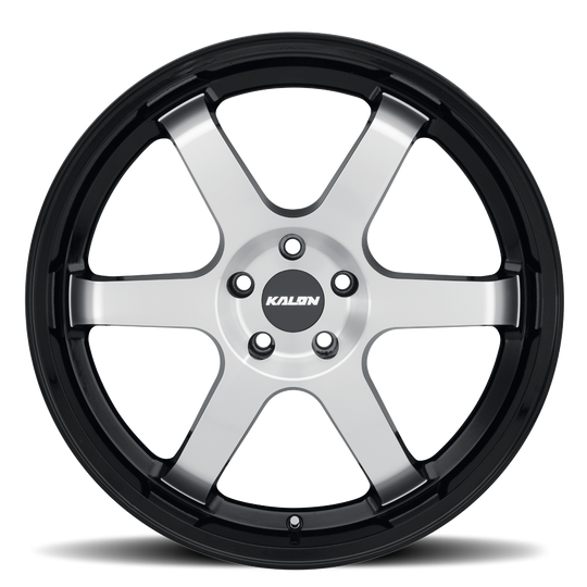 106AB-2090G35 - Kalon Suzuka 20X9 5X115 ET 35mm Gloss Black / Machined Face - Kalon Wheels Canada