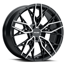 Load image into Gallery viewer, 107AB-1880E38 - Kalon Scout 18X8 5X112 ET 38mm Gloss Black / Machined Face - Kalon Wheels Canada