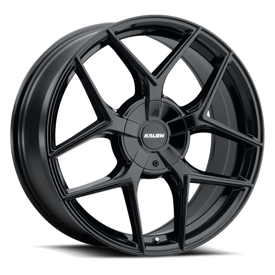 201A-1880AF40 - Kalon Falcon 18X8 5X100 / 5X114.3 ET 40mm Gloss Black - Kalon Wheels Canada