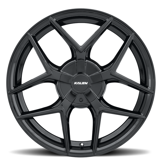 201A-2085DF38 - Kalon Falcon 20X8.5 5X110 / 5X114.3 ET 38mm Gloss Black - Kalon Wheels Canada