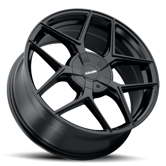 201A-1880CG40 - Kalon Falcon 18X8 5X108 / 5X115 ET 40mm Gloss Black - Kalon Wheels Canada