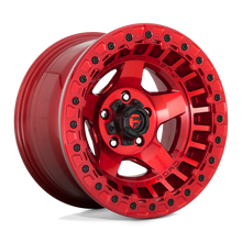 Load image into Gallery viewer, D11717907545 - Fuel Off-Road D117 Warp Beadlock 17X9 5X127 -15 mm Candy Red - Fuel Off-Road Wheels Canada
