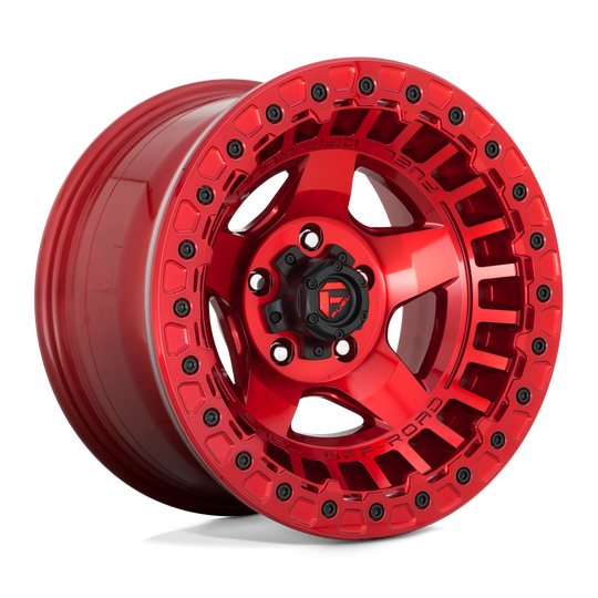 D11717908445 - Fuel Off-Road D117 Warp Beadlock 17X9 6X139.7 -15 mm Candy Red - Fuel Off-Road Wheels Canada