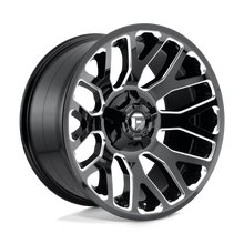 Load image into Gallery viewer, D60720901850 - Fuel Off-Road D607 Warrior 20X9 8X180 1mm Gloss Black Milled - Fuel Off-Road Wheels Canada
