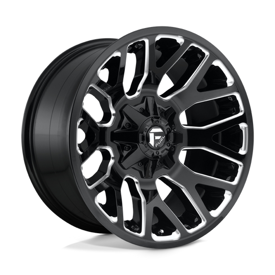 D62320902650 - Fuel Off-Road D623 Warrior 20X9 5X114.3 / 5X127 1mm Gloss Black Milled - Fuel Off-Road Wheels Canada