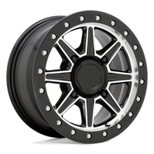 Load image into Gallery viewer, 1470WEB514156F32 - Black Rhino Webb Utv 14X7 4X156  51mm Gloss Black With Machined Face - Black Rhino Wheels Canada