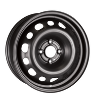 Charger l'image dans la galerie, 164108m - Ceco Steel Wheel 16X6.5 4X108 ET 45mm Black - Ceco Wheels Canada