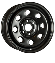 Load image into Gallery viewer, 166120M - Ceco Steel Wheel 16X7 6X120 ET 30mm Black - Ceco Wheels Canada