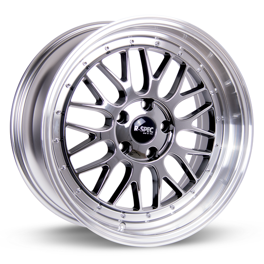 081513 - RTX R-Spec Amaze II 17X7.5 5X114.3 ET 40mm Black Chrome (PVD) with Machined Lip -  RTX Wheels Canada