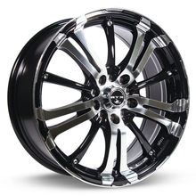 Load image into Gallery viewer, 413151 - RTX Arsenic 17X7 5X100 / 5X114.3 ET 42mm Black Machined - RTX Wheels Canada