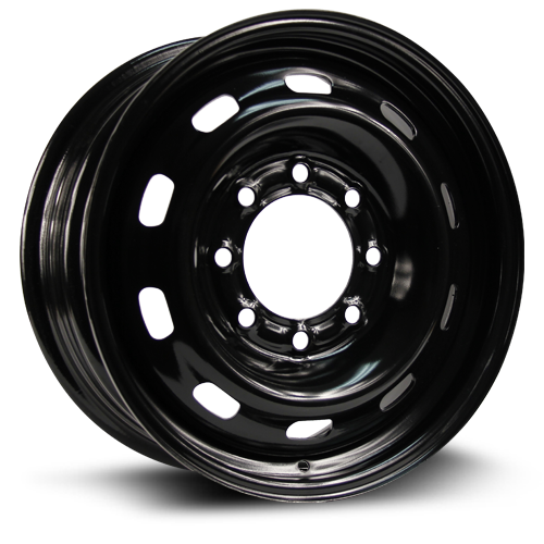 A2185 - RTX Steel Wheel 17X7.5 8X165.1 ET 40mm Black - RTX Wheels Canada