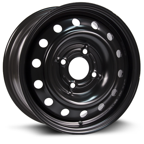X46645 - RTX Steel Wheel 16X6.5 4X114.3 ET 45mm Black - RTX Wheels Canada