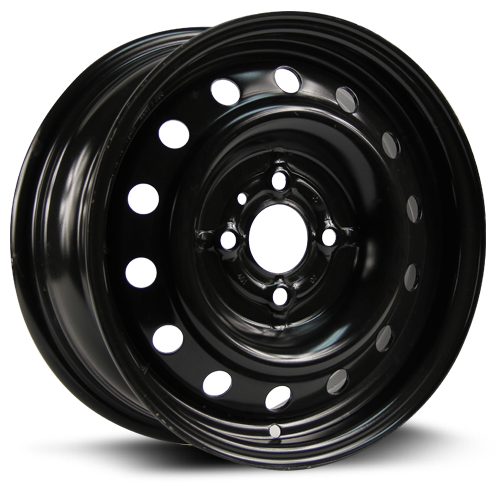 X99401 - RTX Steel Wheel 14X6 4X100 ET 38mm Black - RTX Wheels Canada
