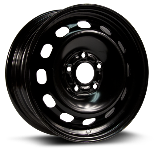 X40846 - RTX Steel Wheel 15X6 5X108 ET 43mm Black - RTX Wheels Canada