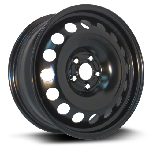 X40844 - RTX Steel Wheel 16X6.5 5X100 ET 38mm Black - RTX Wheels Canada