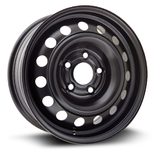 X74615 - RTX Steel Wheel 15X6 5X114.3 ET 44mm Black - RTX Wheels Canada