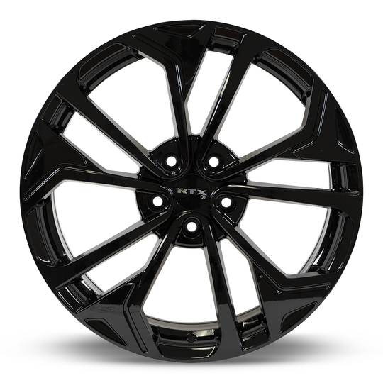 082885 - RTX OE Asan 18X7.5 5X114.3 ET 40mm Gloss Black -  RTX Wheels Canada