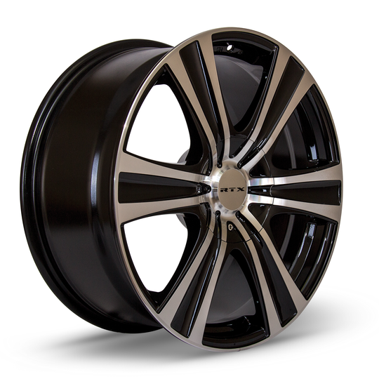 081830 - RTX Aspen 18X8 5X114.3 / 5X127 ET 35mm Black Machined - RTX Wheels Canada