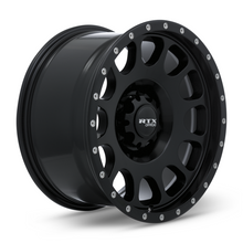 Charger l'image dans la galerie, 082940 - RTX Offroad Baja 17X9 5X127 ET 0mm Satin Black with Milled Rivets -  RTX Wheels Canada