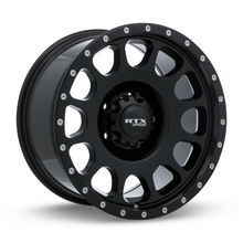 Charger l'image dans la galerie, 082940 - RTX Offroad Baja 17X9 5X127 ET 0mm Satin Black with Milled Rivets -  RTX Wheels Canada